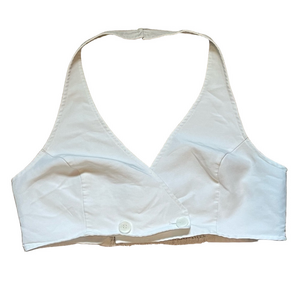 Divided White Women's Halter Top